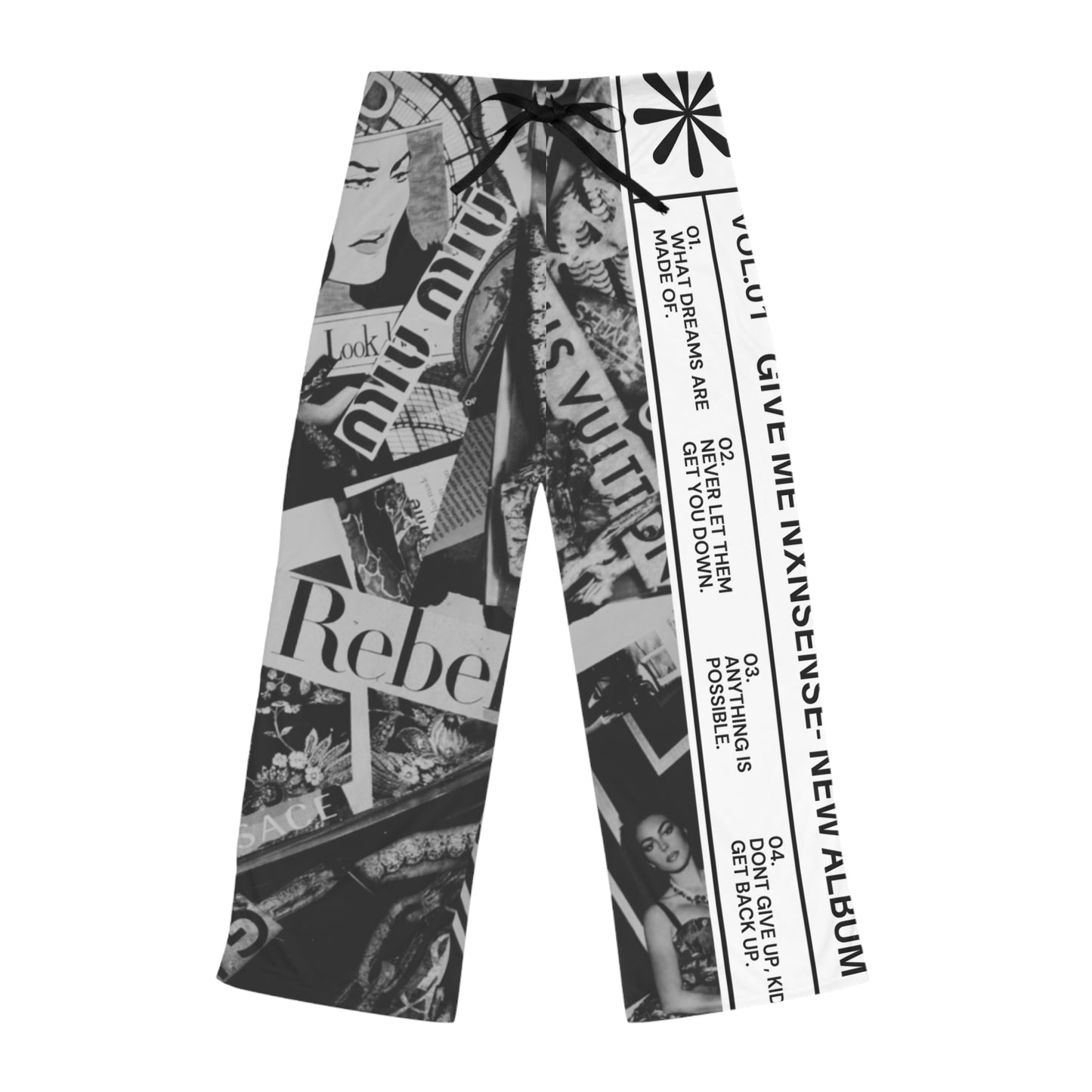 GIVE ME NXNSENSE "Album Release" Women's Pajama Pants (AOP)