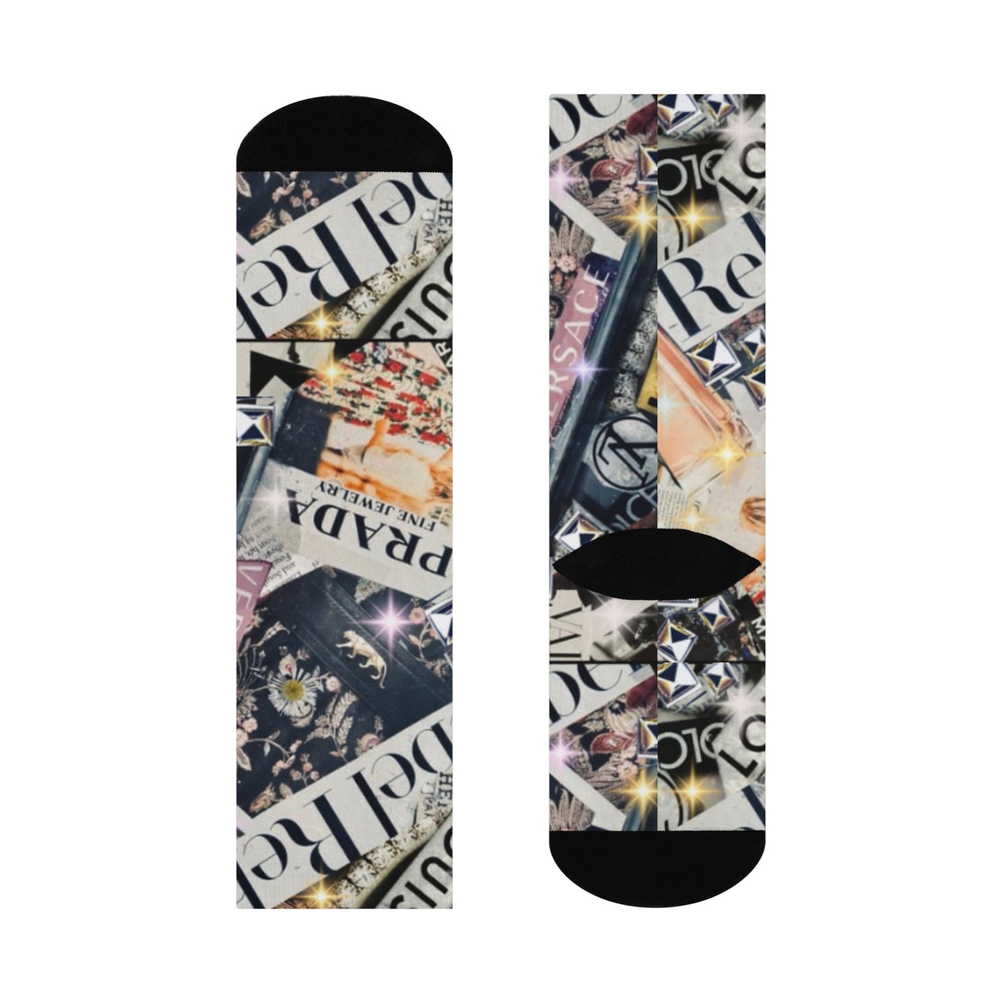 GIVE ME NXNSENSE “Rebel Rebel Xmas “ Cushioned Crew Socks