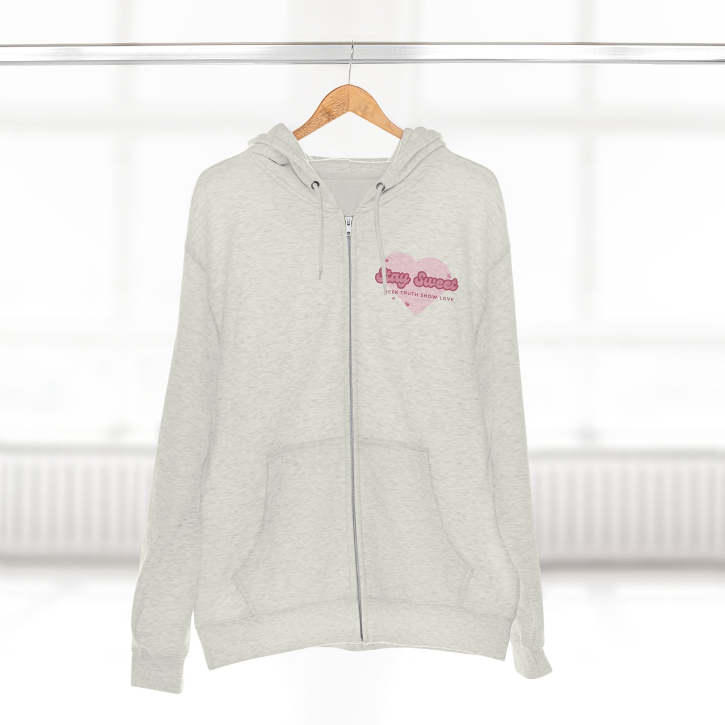 Sweetheart Unisex Zip Hoodie