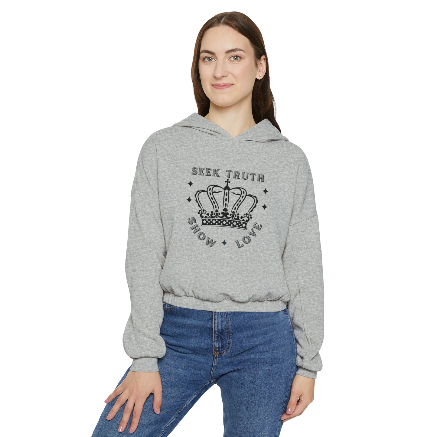 Seek Royal Truth Women's Cinched Bottom Hoodie