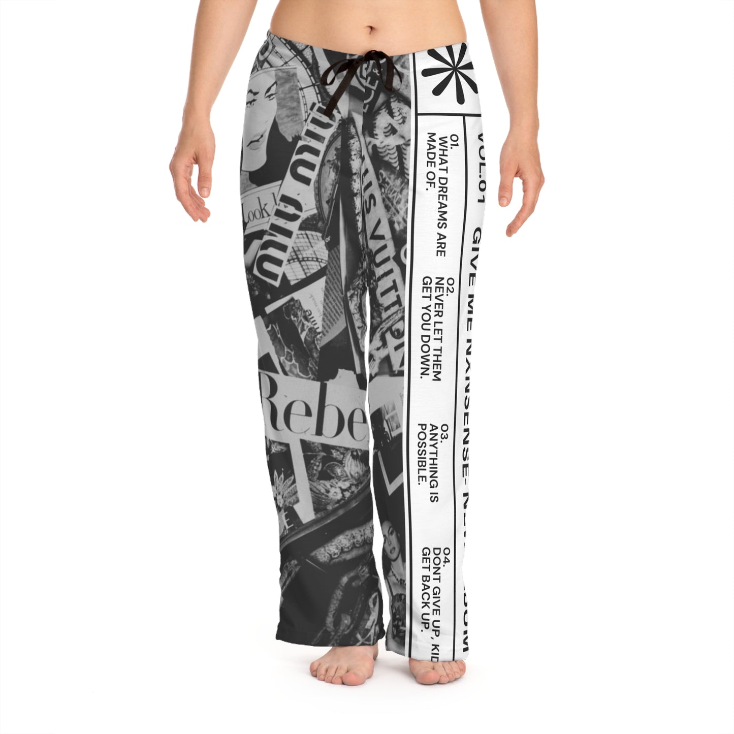 GIVE ME NXNSENSE "Album Release" Women's Pajama Pants (AOP)