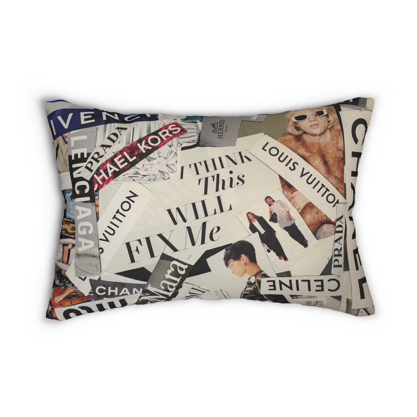 GIVE ME NXNSENSE “fix me” Spun Polyester Lumbar Pillow