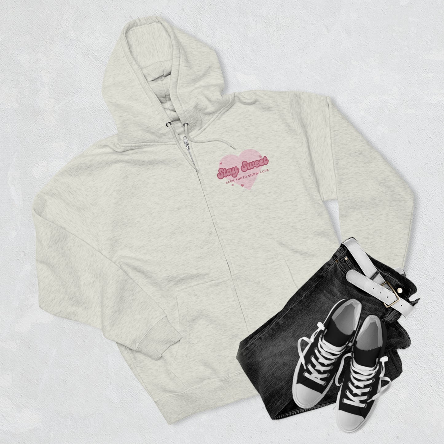 Sweetheart Unisex Zip Hoodie