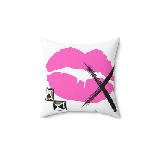 give me nonsense punx rock studs and kisses Pillow - Studs and Kisses Square Pillow home