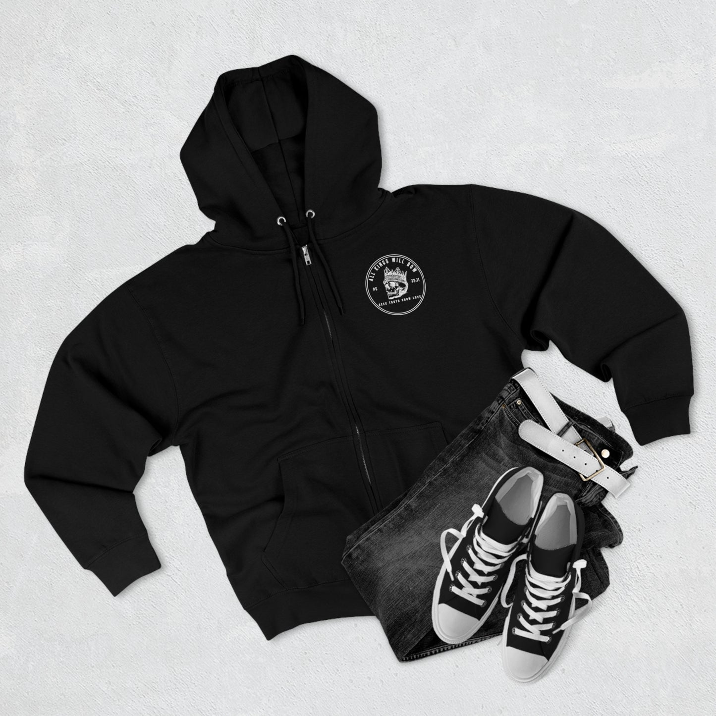 All Kings Unisex Zip Hoodie