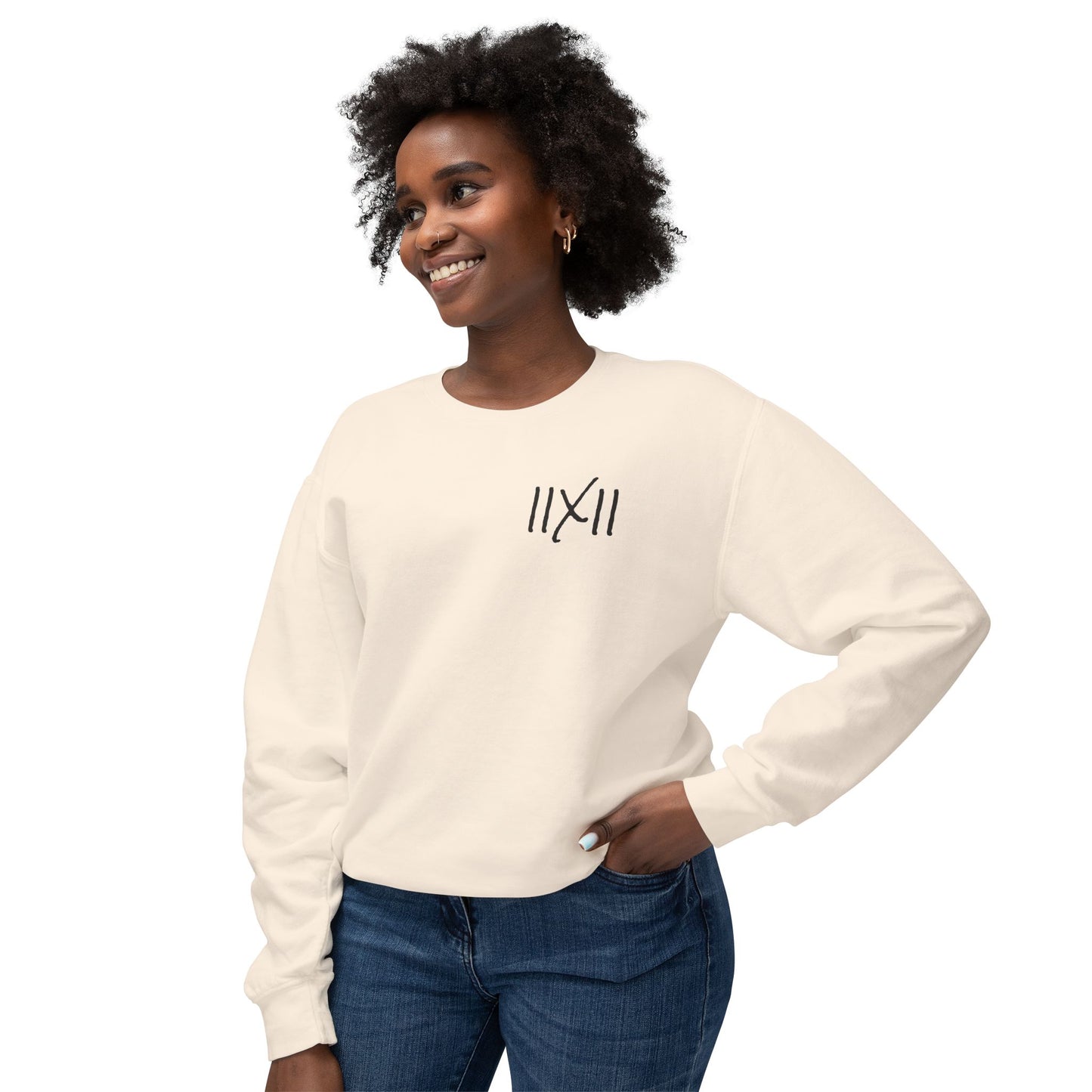 GIVE ME NXNSENSE “Rebel Rebel” Unisex Lightweight Crewneck Sweatshirt