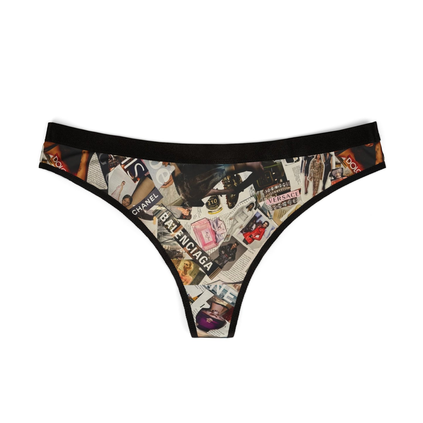 GIVE ME NXNSENSE "Now Its A Party"  Women's Thongs (AOP)