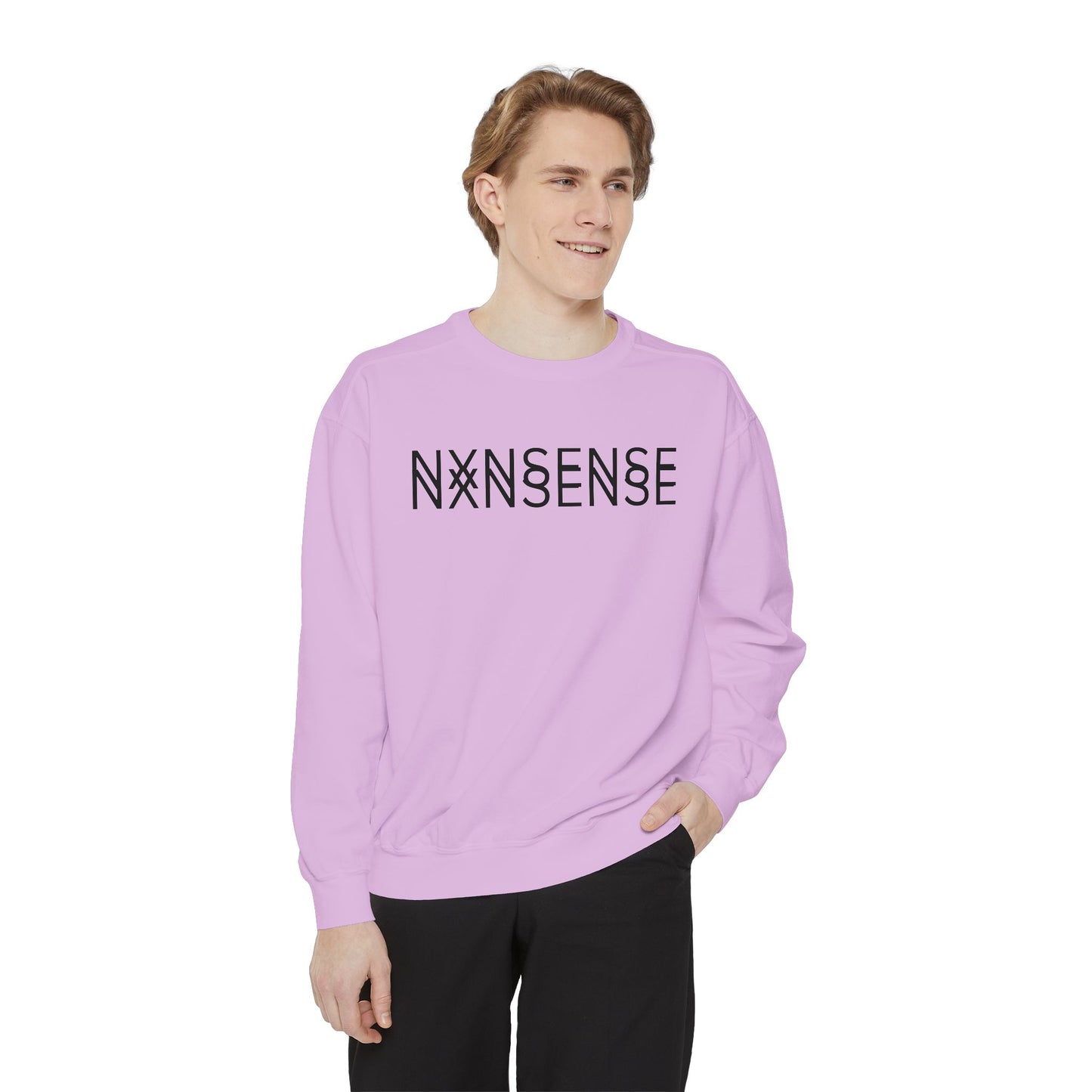 NXNSENSE double vision Sweatshirt- Minimalist design by Give Me Nxnsense