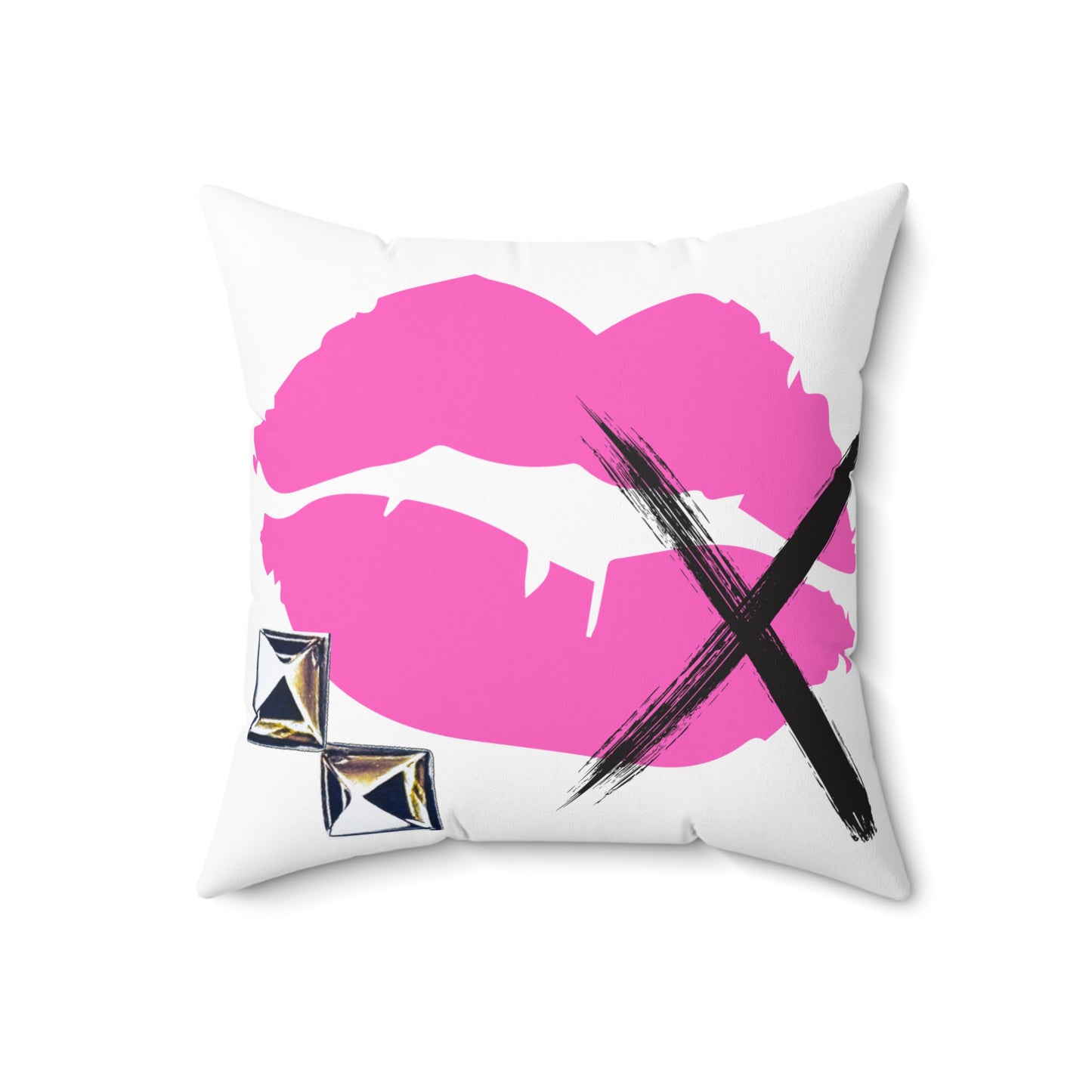 give me nonsense punx rock studs and kisses Pillow - Studs and Kisses Square Pillow home