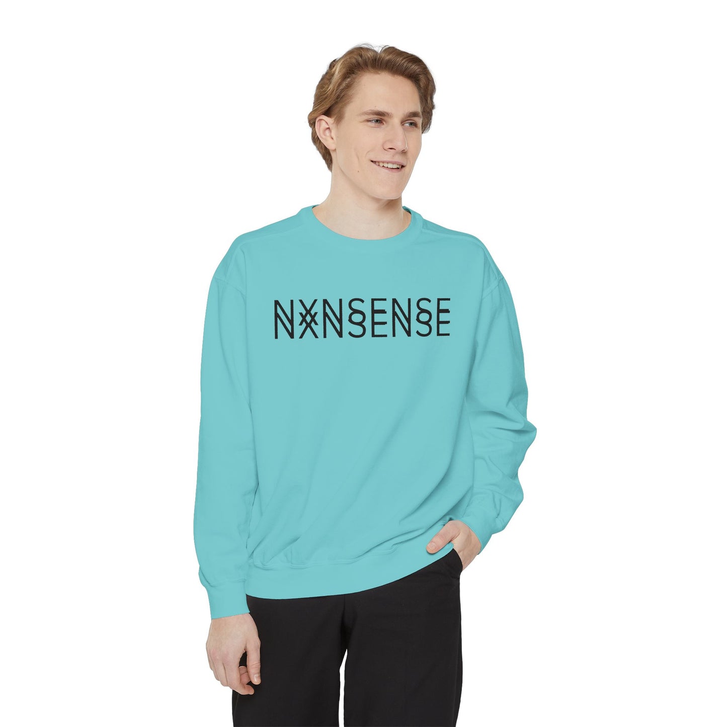 NXNSENSE double vision Sweatshirt- Minimalist design by Give Me Nxnsense