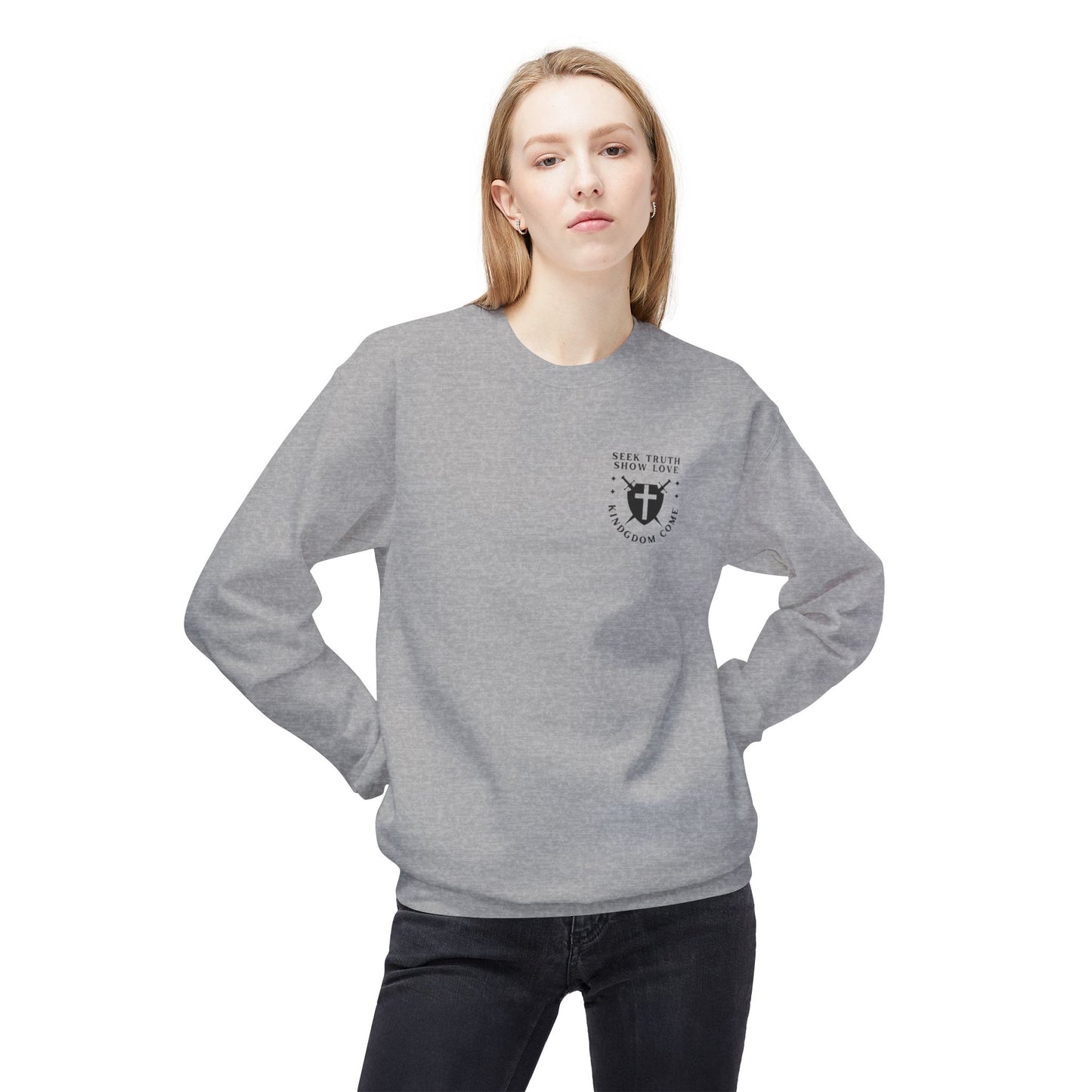 STSL PRAY Unisex Midweight Softstyle Fleece Crewneck Sweatshirt