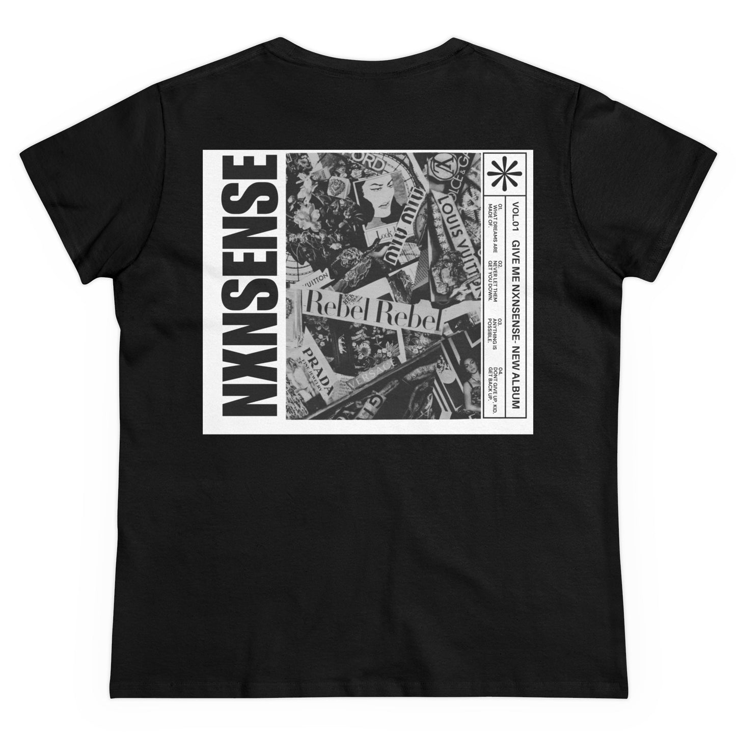 GIVE ME NXNSENSE “Album Release” Women's Midweight Cotton Tee