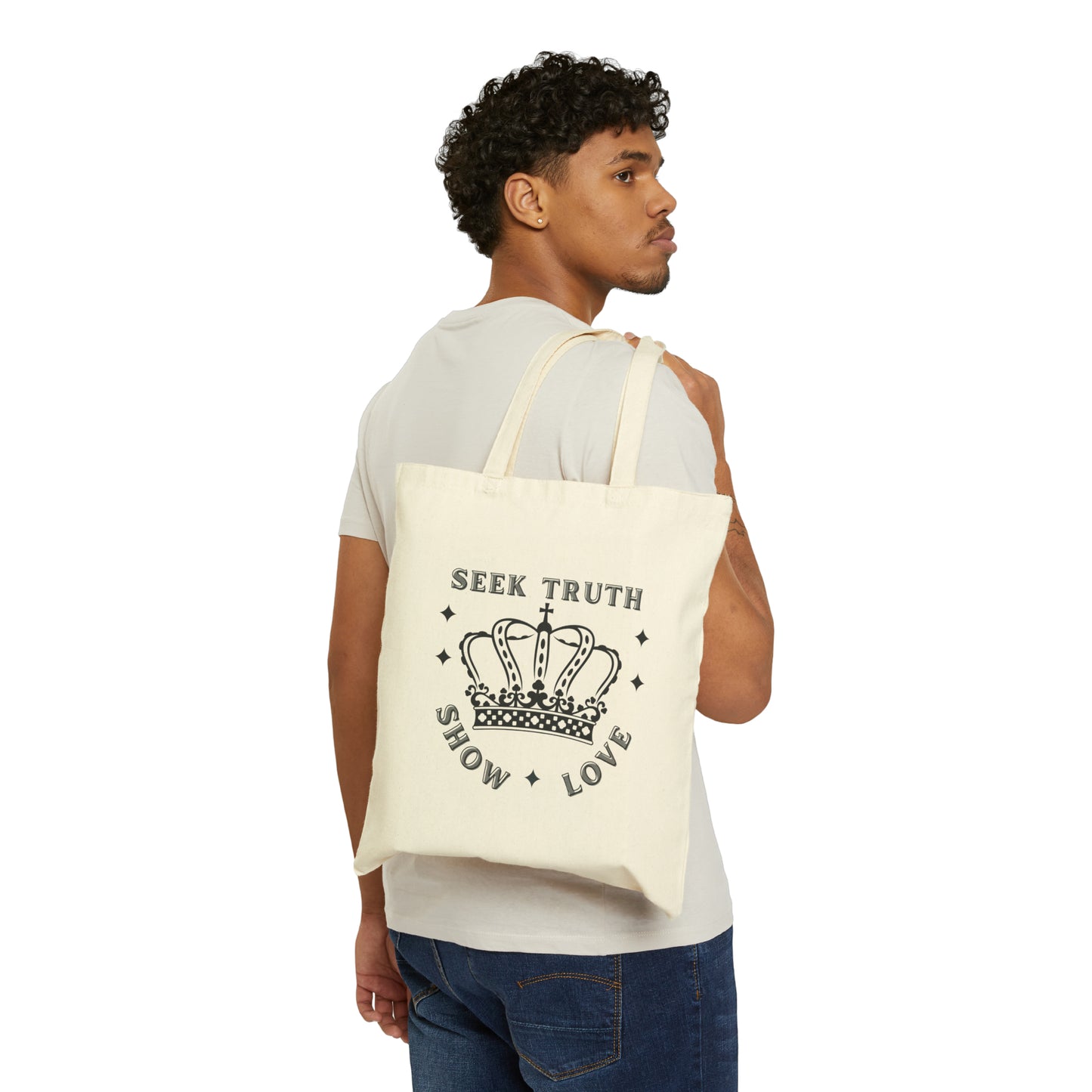 Seek Truth Cotton Canvas Tote Bag