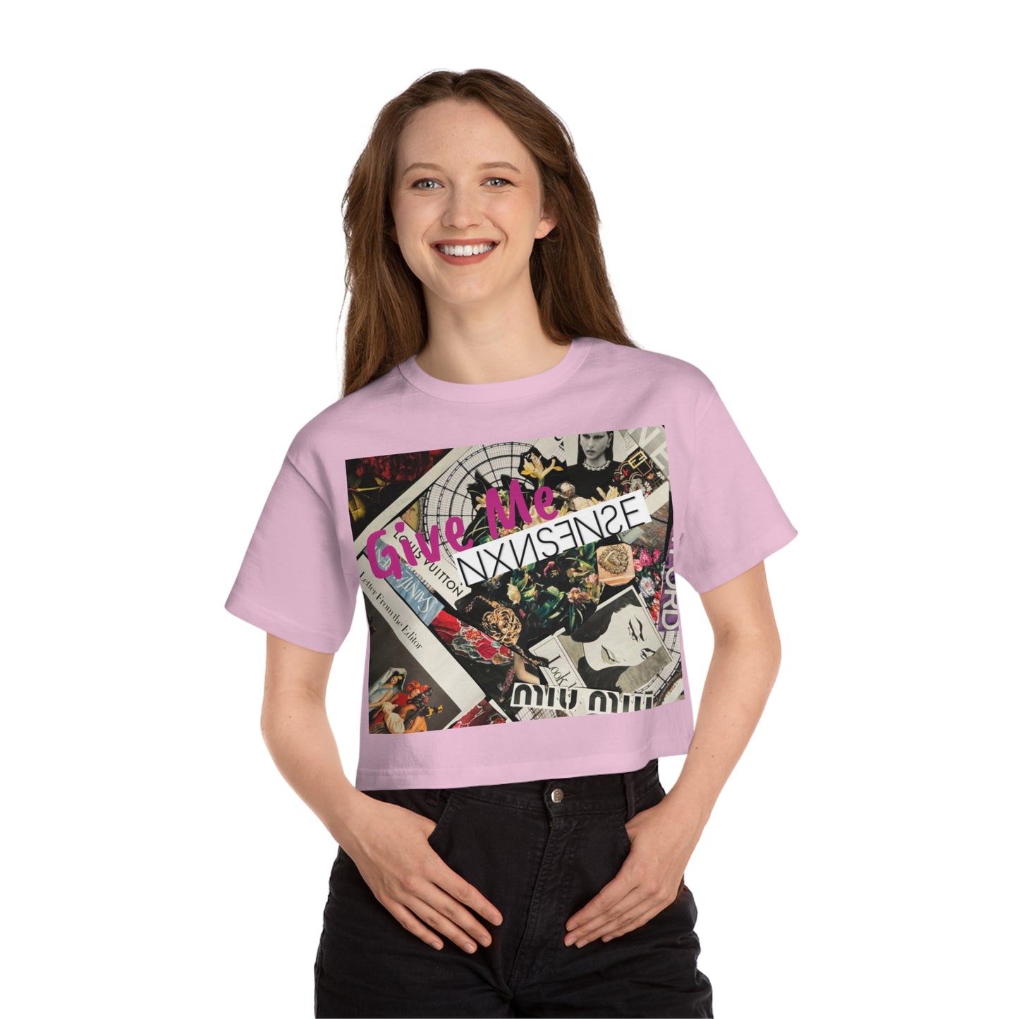 GIVE ME NXNSENSE “Atlas” Champion Women's Heritage Cropped T-Shirt