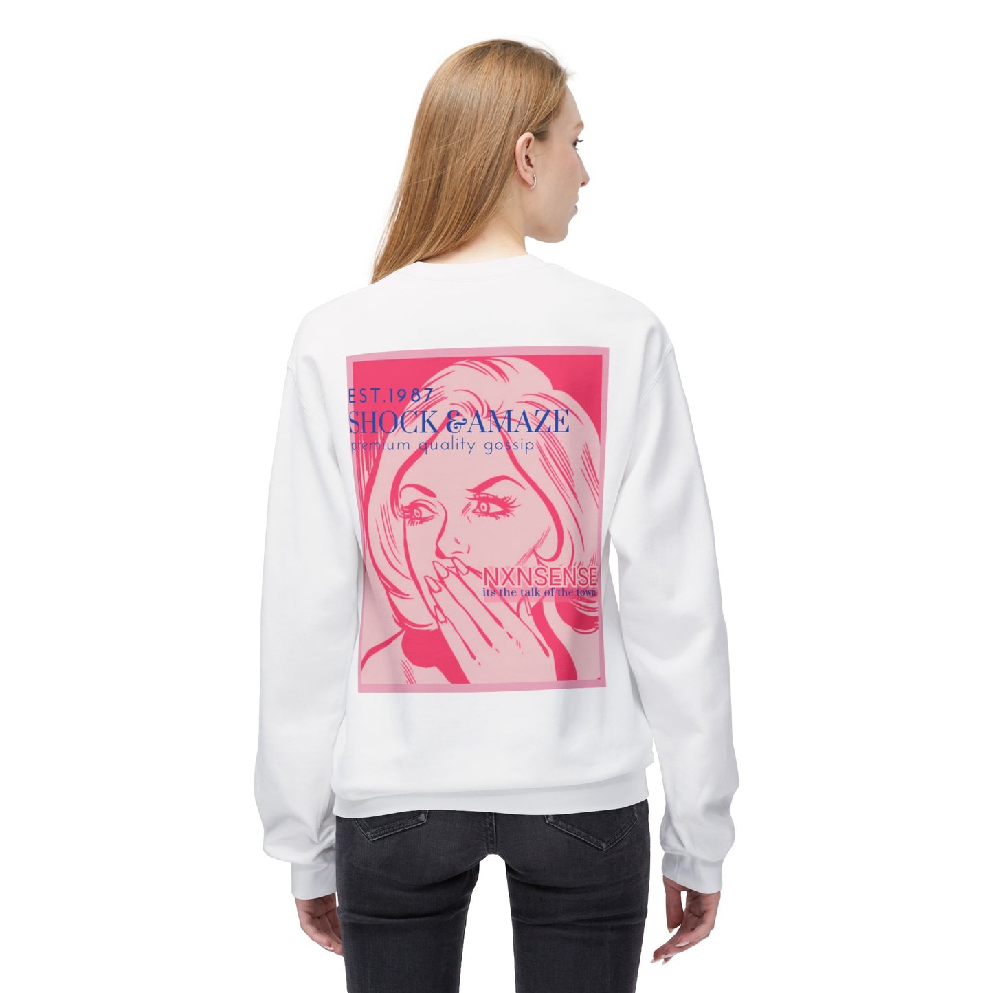 Give Me Nxnsense 'Gossip' - Unisex Softstyle Fleece Crewneck Sweatshirt