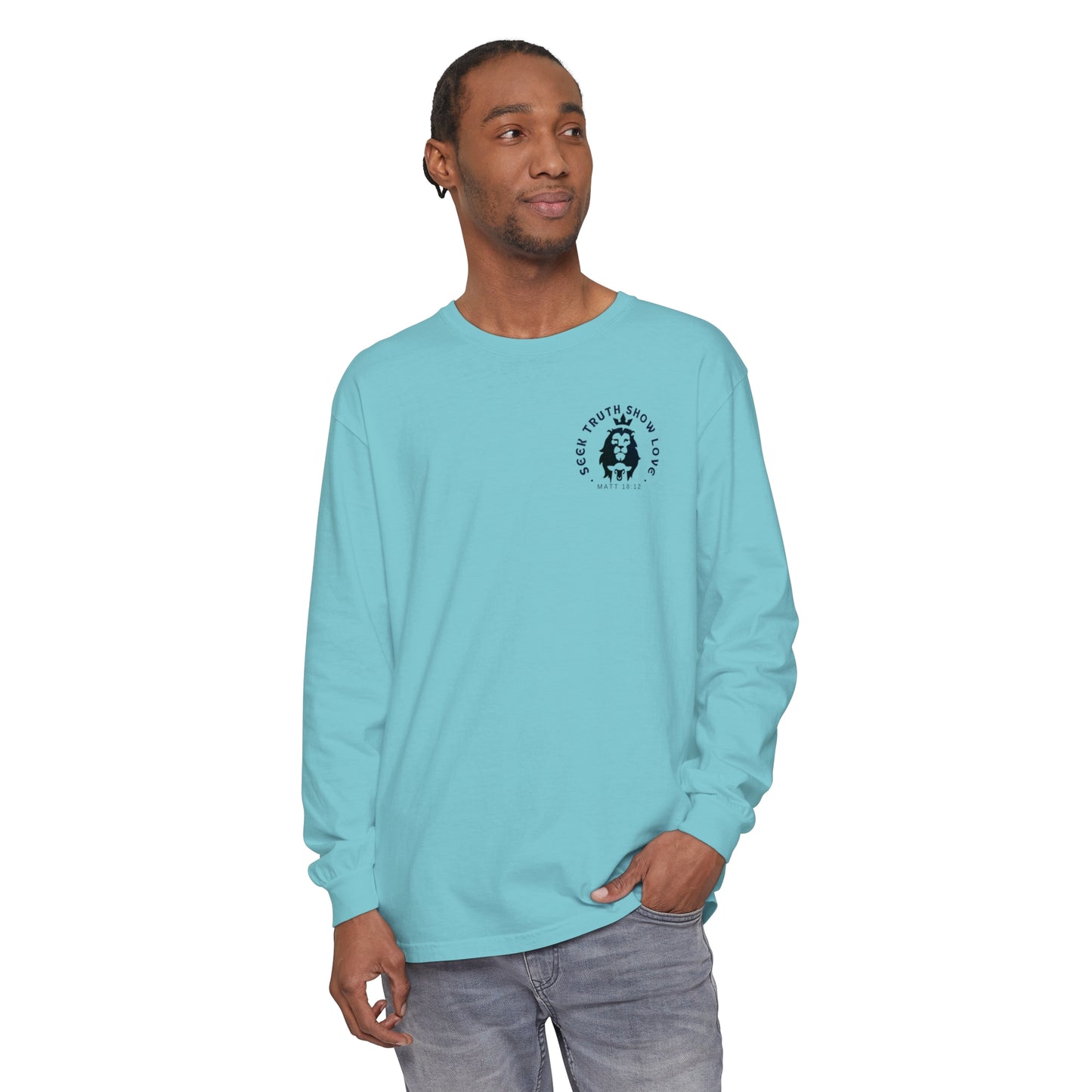 STSL MATT 18 Unisex Garment-dyed Long Sleeve T-Shirt