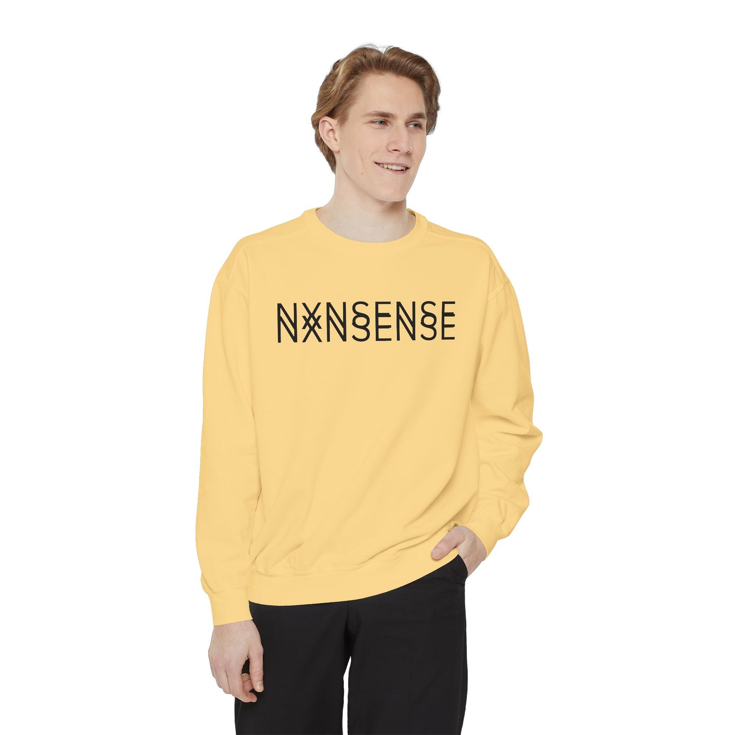 NXNSENSE double vision Sweatshirt- Minimalist design by Give Me Nxnsense