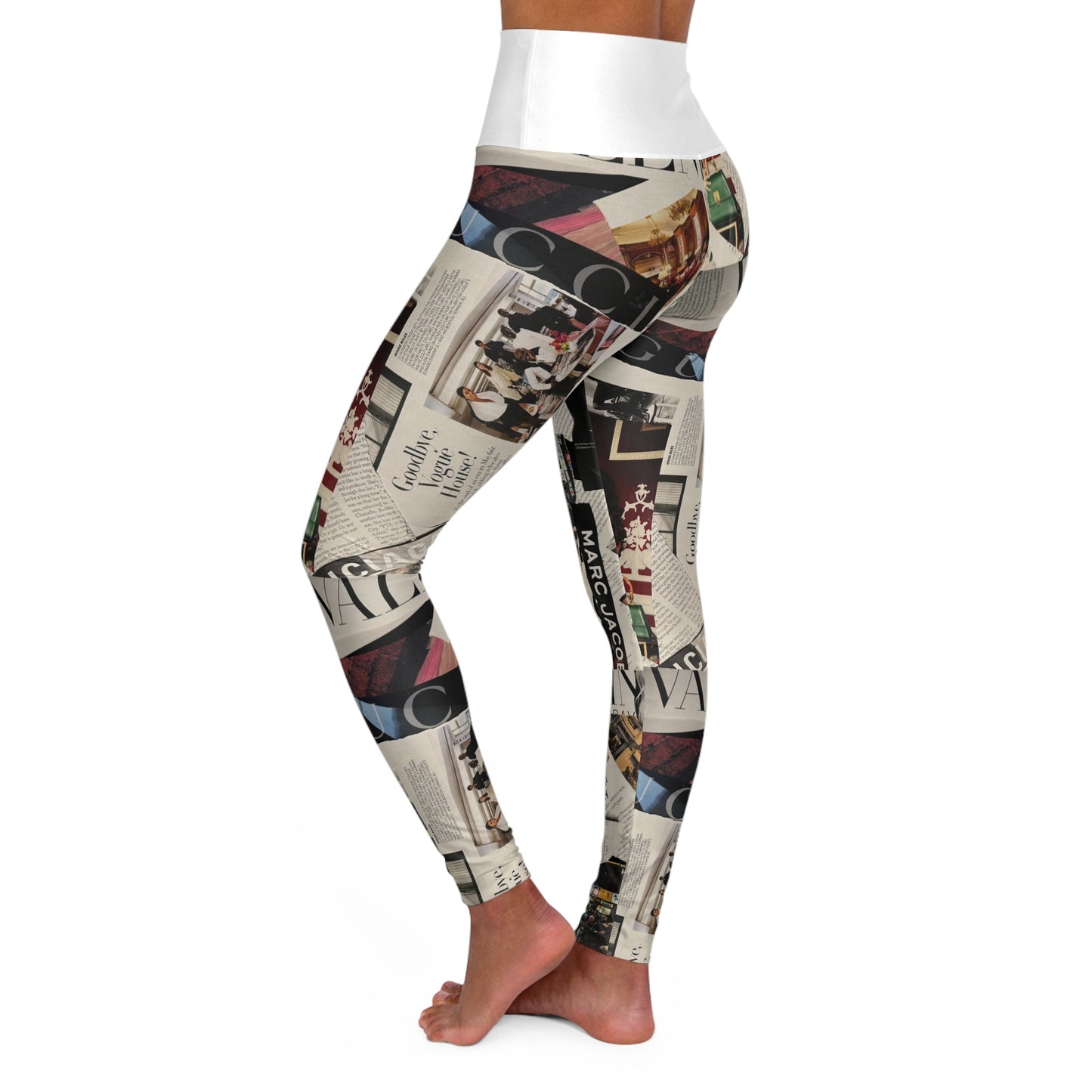 GIVE ME NXNSENSE “Now Its A Party” High Waisted Yoga Leggings (AOP)