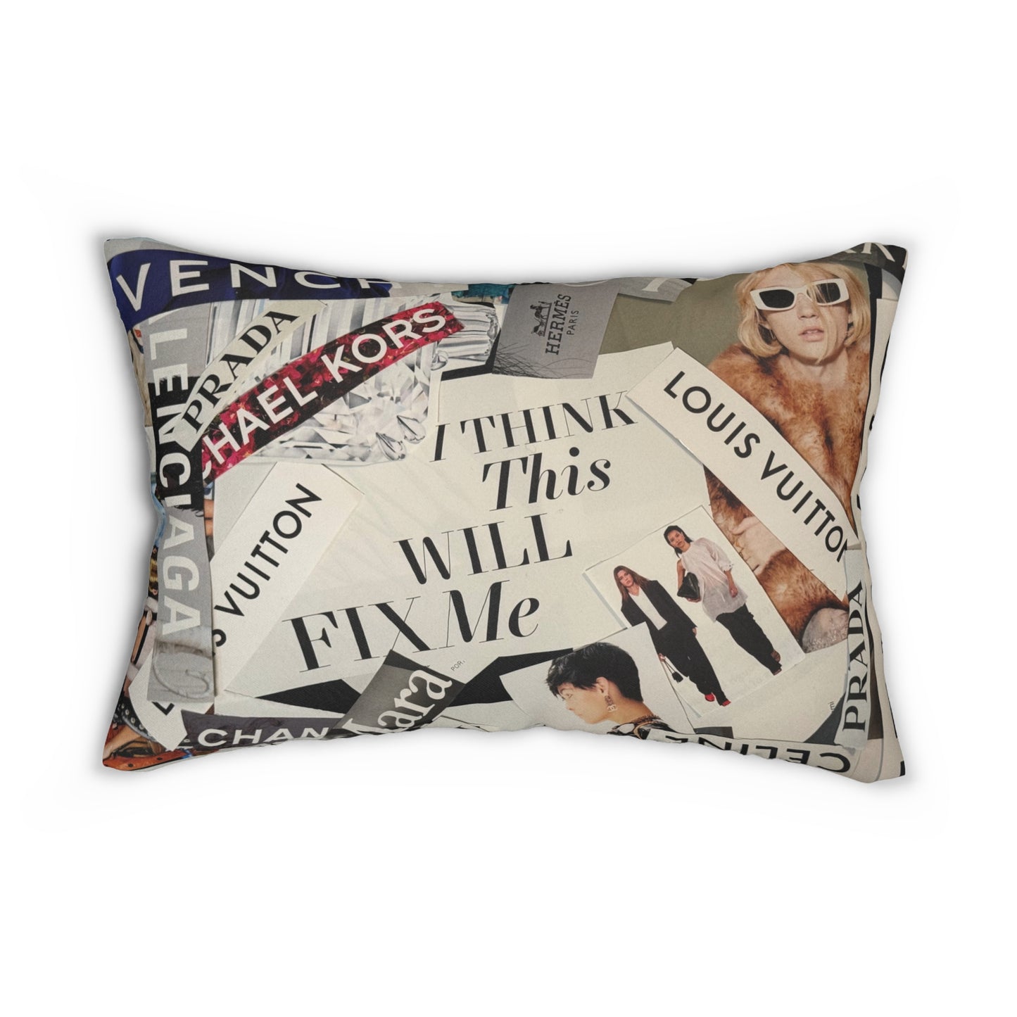 GIVE ME NXNSENSE “fix me” Spun Polyester Lumbar Pillow