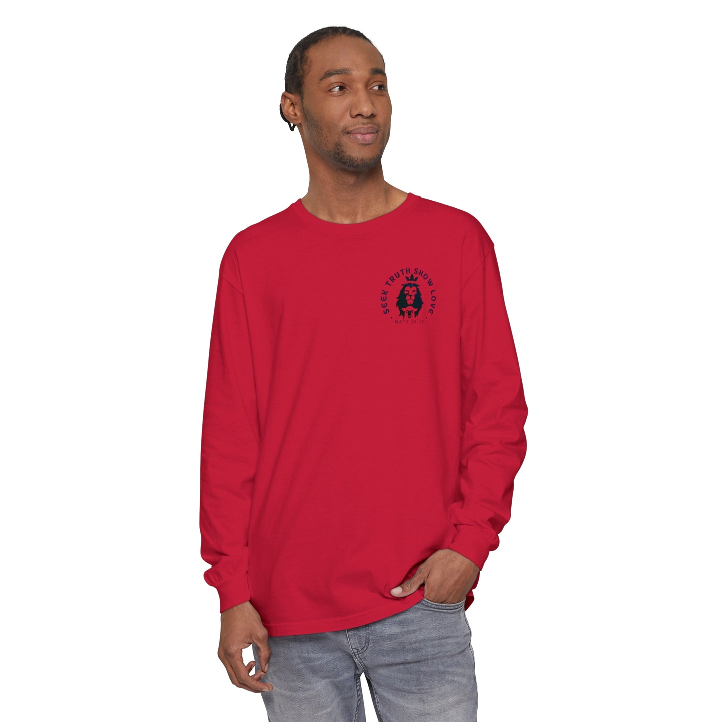 STSL MATT 18 Unisex Garment-dyed Long Sleeve T-Shirt