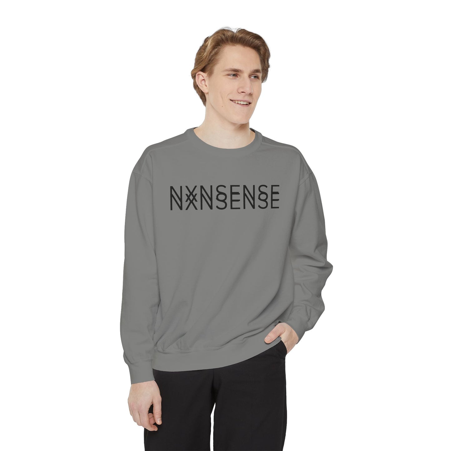 NXNSENSE double vision Sweatshirt- Minimalist design by Give Me Nxnsense