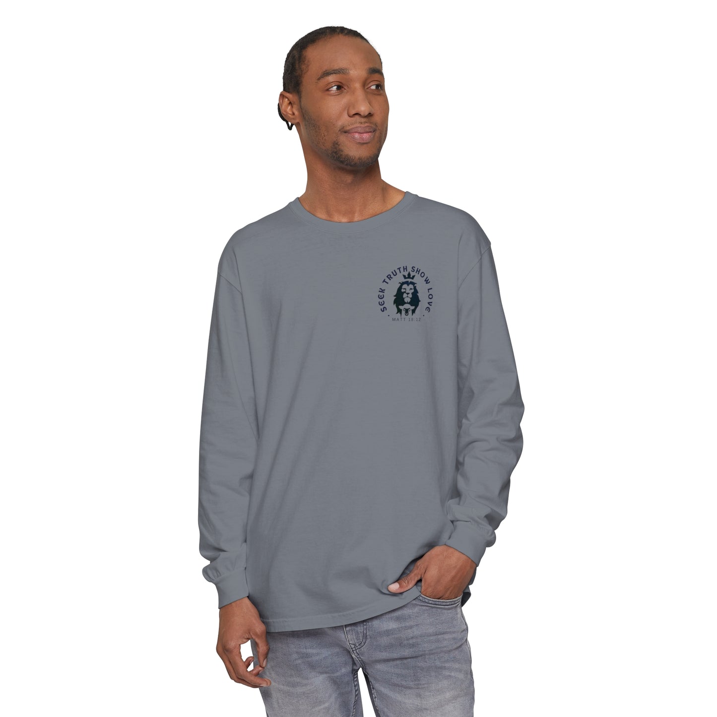 STSL MATT 18 Unisex Garment-dyed Long Sleeve T-Shirt