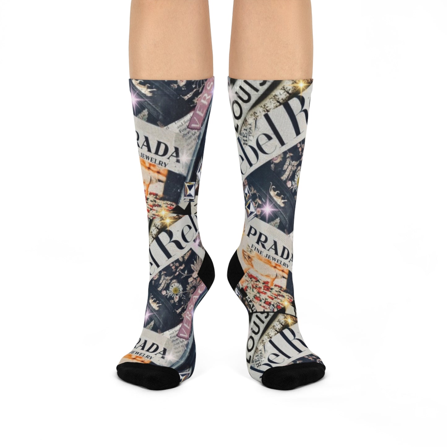 GIVE ME NXNSENSE “Rebel Rebel Xmas “ Cushioned Crew Socks