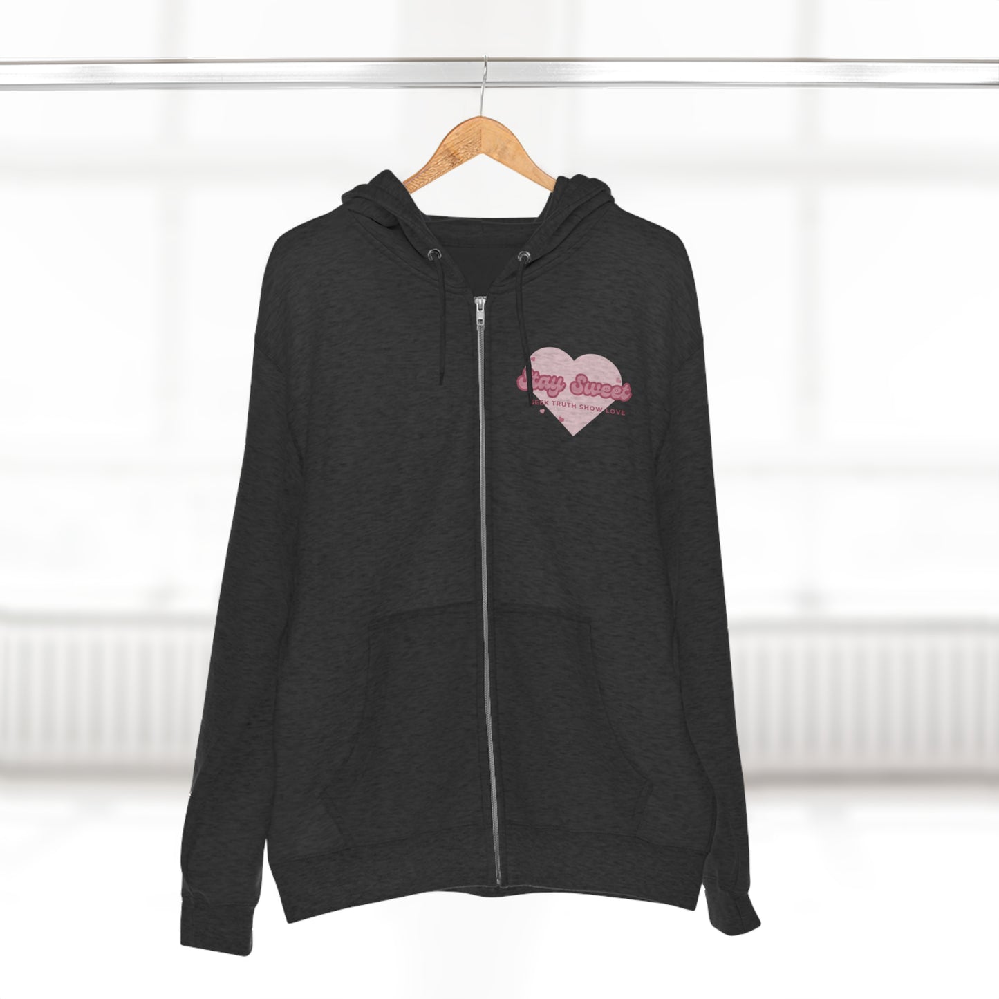 Sweetheart Unisex Zip Hoodie