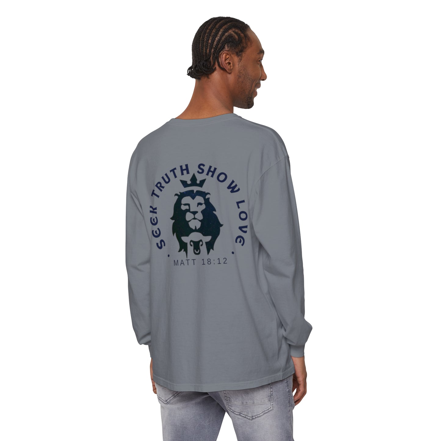 STSL MATT 18 Unisex Garment-dyed Long Sleeve T-Shirt