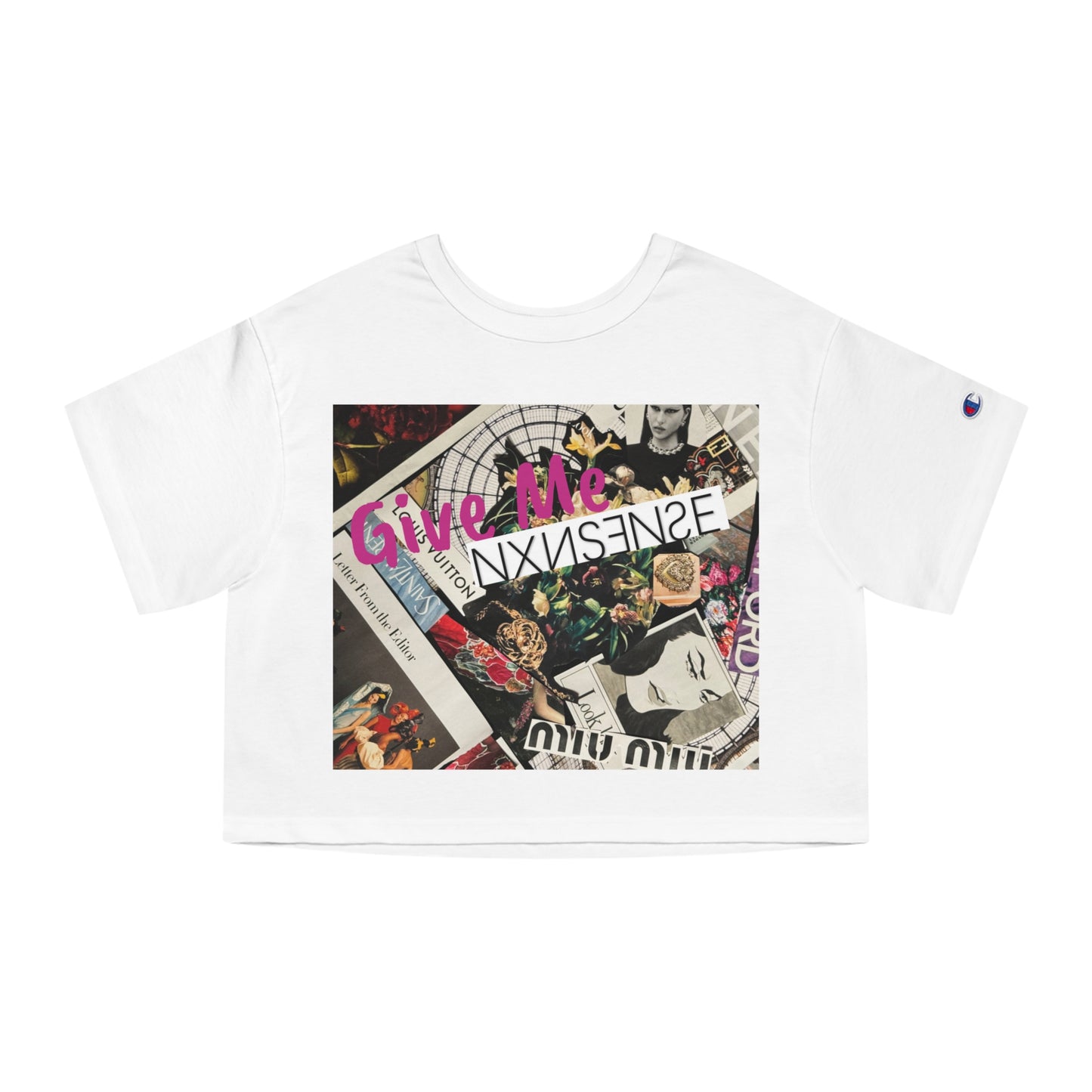 GIVE ME NXNSENSE “Atlas” Champion Women's Heritage Cropped T-Shirt