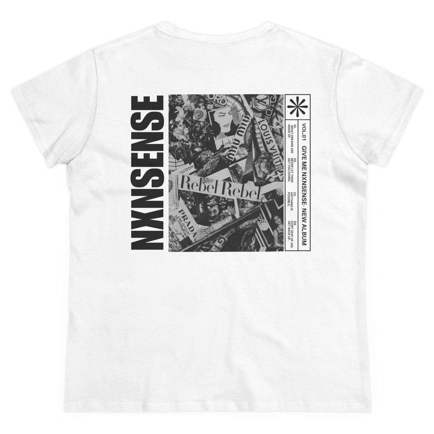 GIVE ME NXNSENSE “Album Release” Women's Midweight Cotton Tee