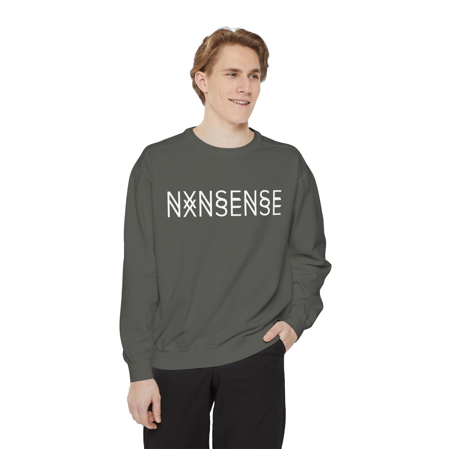 NXNSENSE double vision Sweatshirt- Minimalist design by Give Me Nxnsense