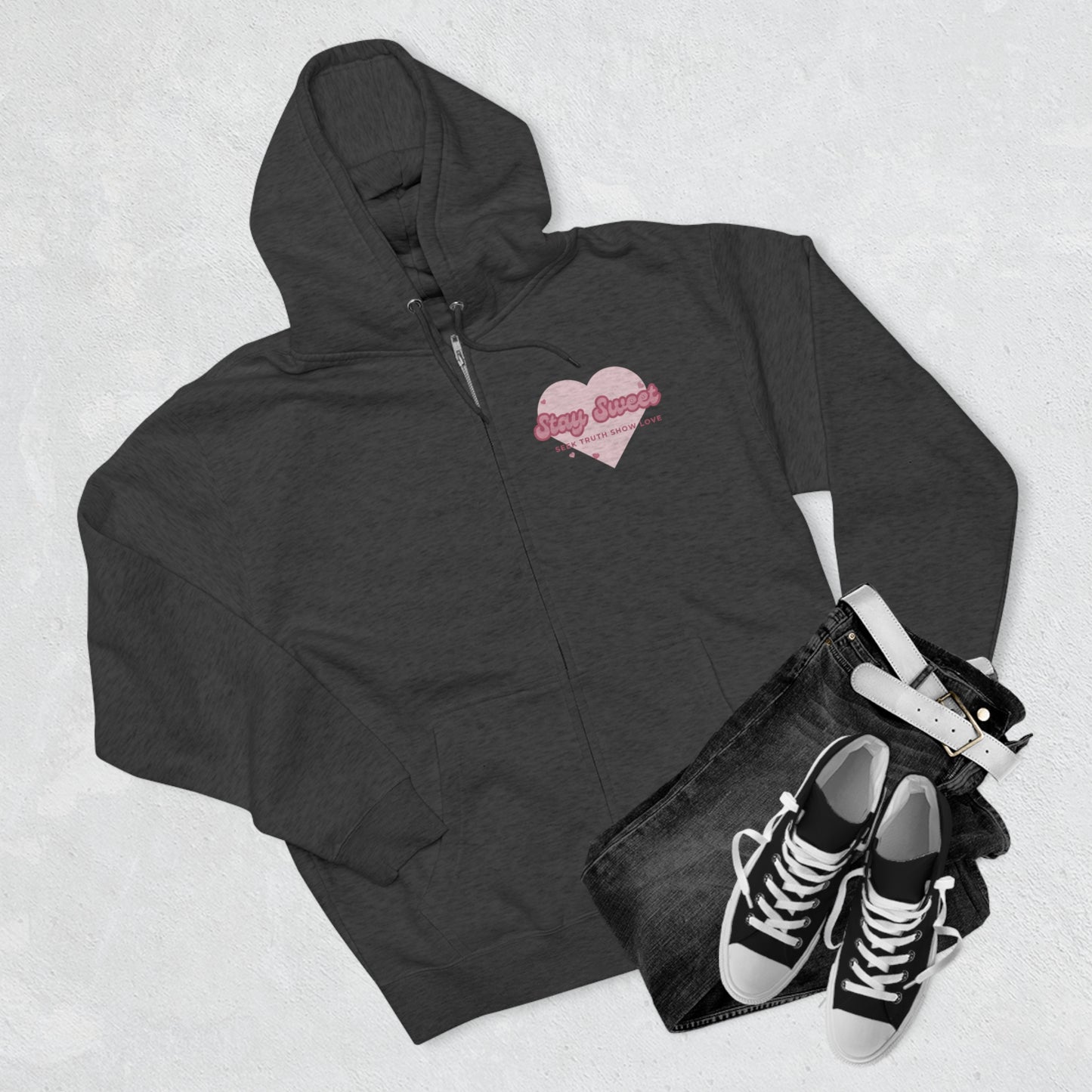 Sweetheart Unisex Zip Hoodie