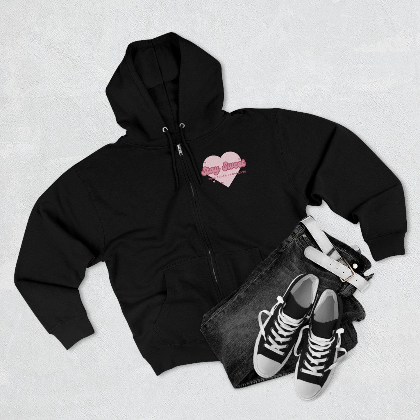 Sweetheart Unisex Zip Hoodie