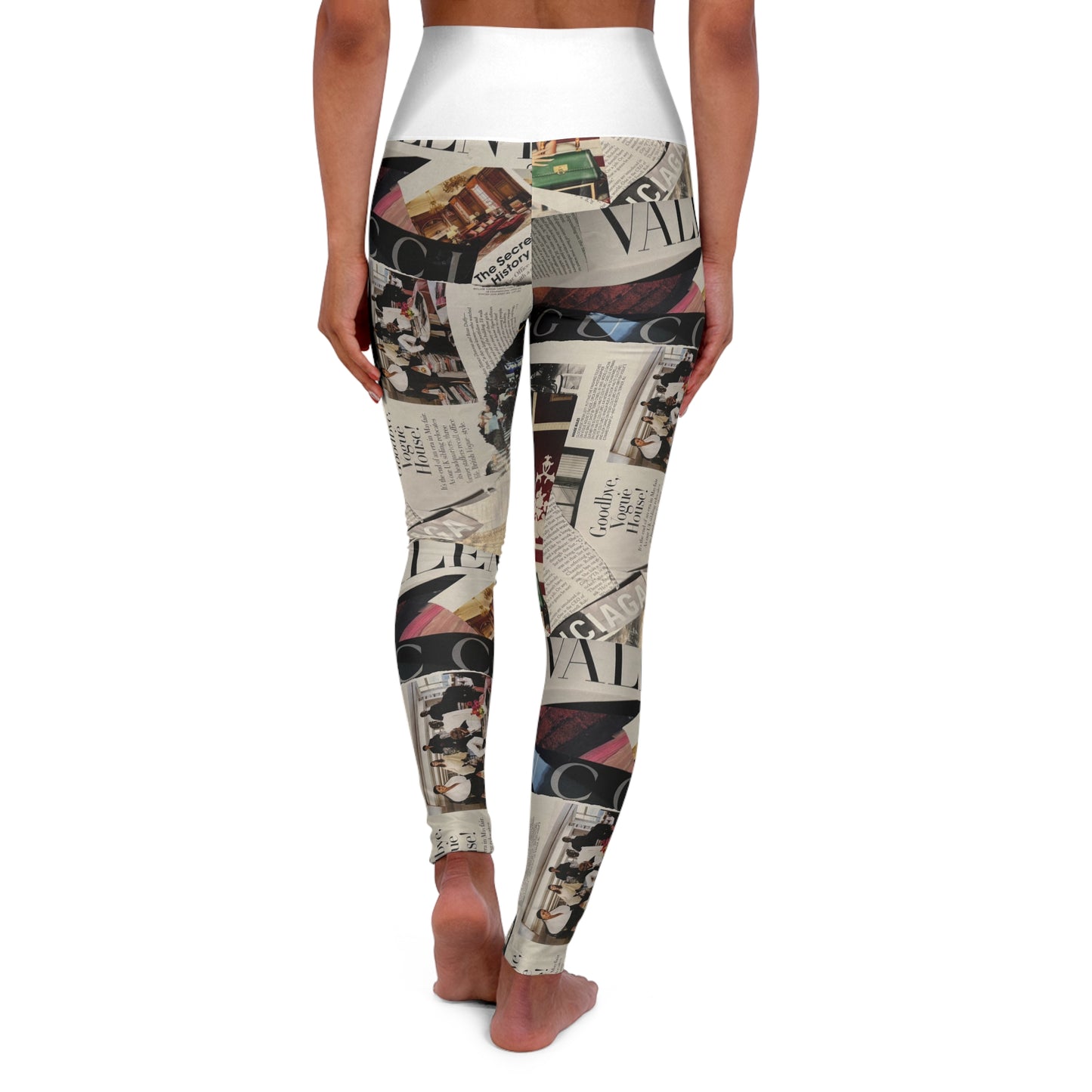 GIVE ME NXNSENSE “Now Its A Party” High Waisted Yoga Leggings (AOP)