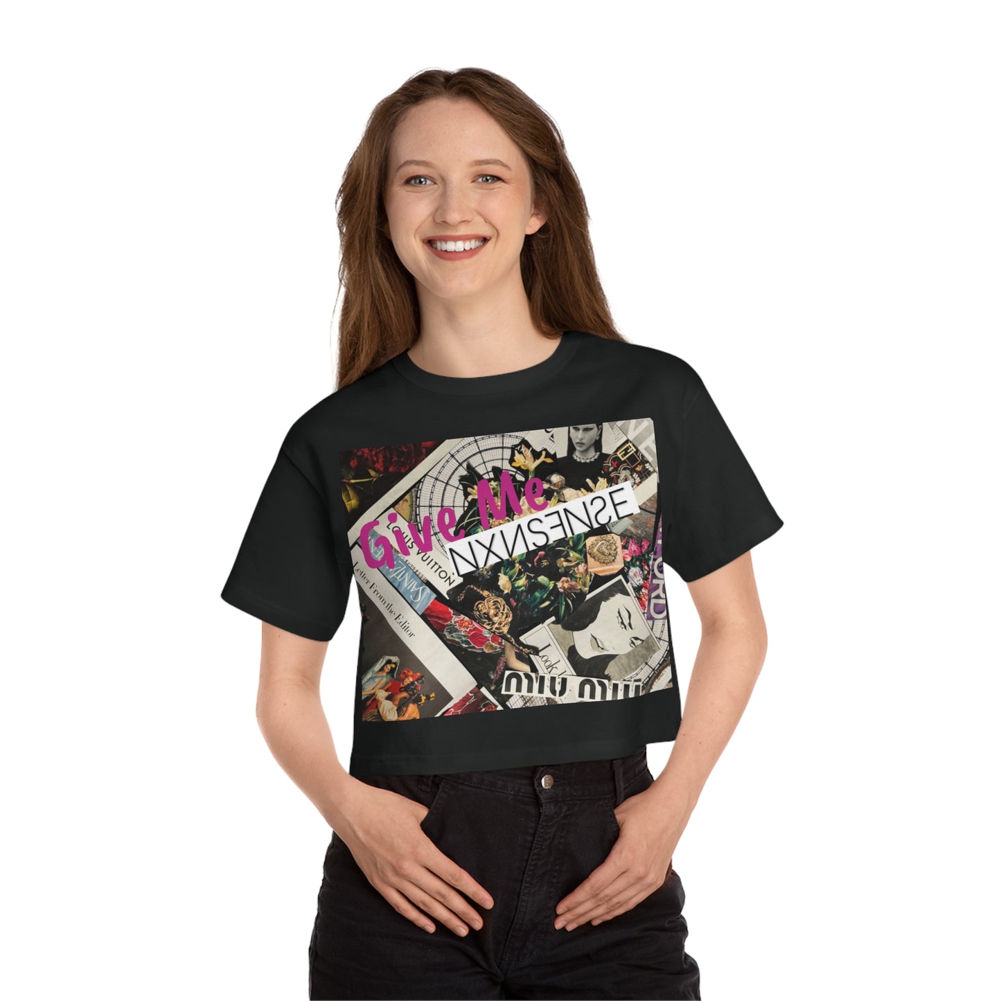 GIVE ME NXNSENSE “Atlas” Champion Women's Heritage Cropped T-Shirt